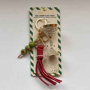 Piper-K Martini with olives 🫒 Bag Charm